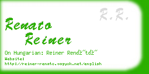 renato reiner business card
